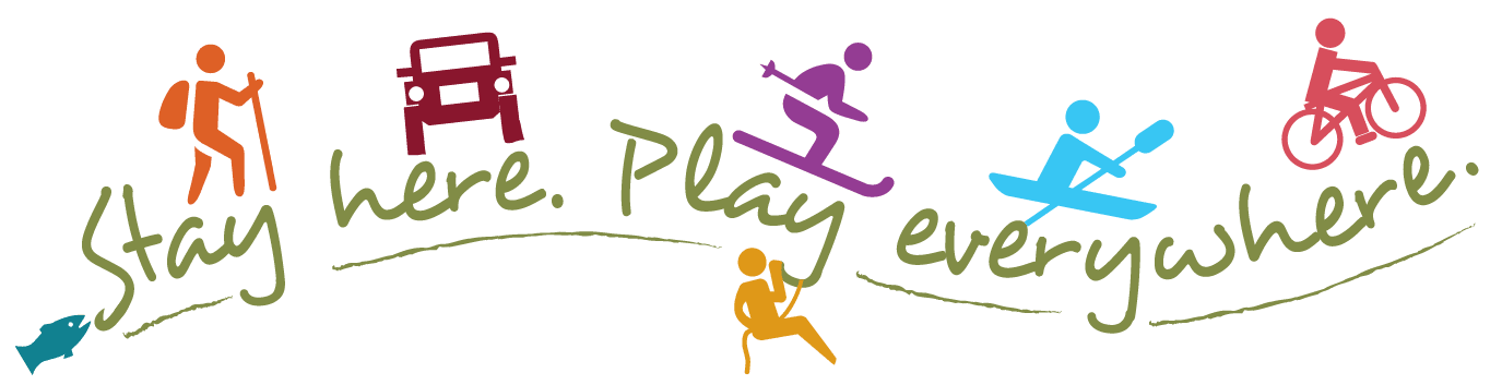 Stay-Here-Play-Everywhere Montrose Motto "Stay Here, Play Everywhere" logo