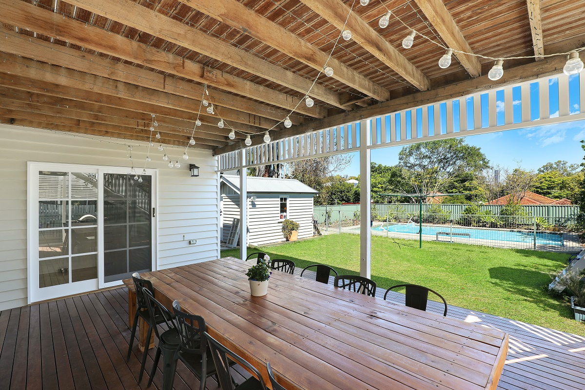 wooden deck on a house in Montrose wooden deck on a house in Montrose
