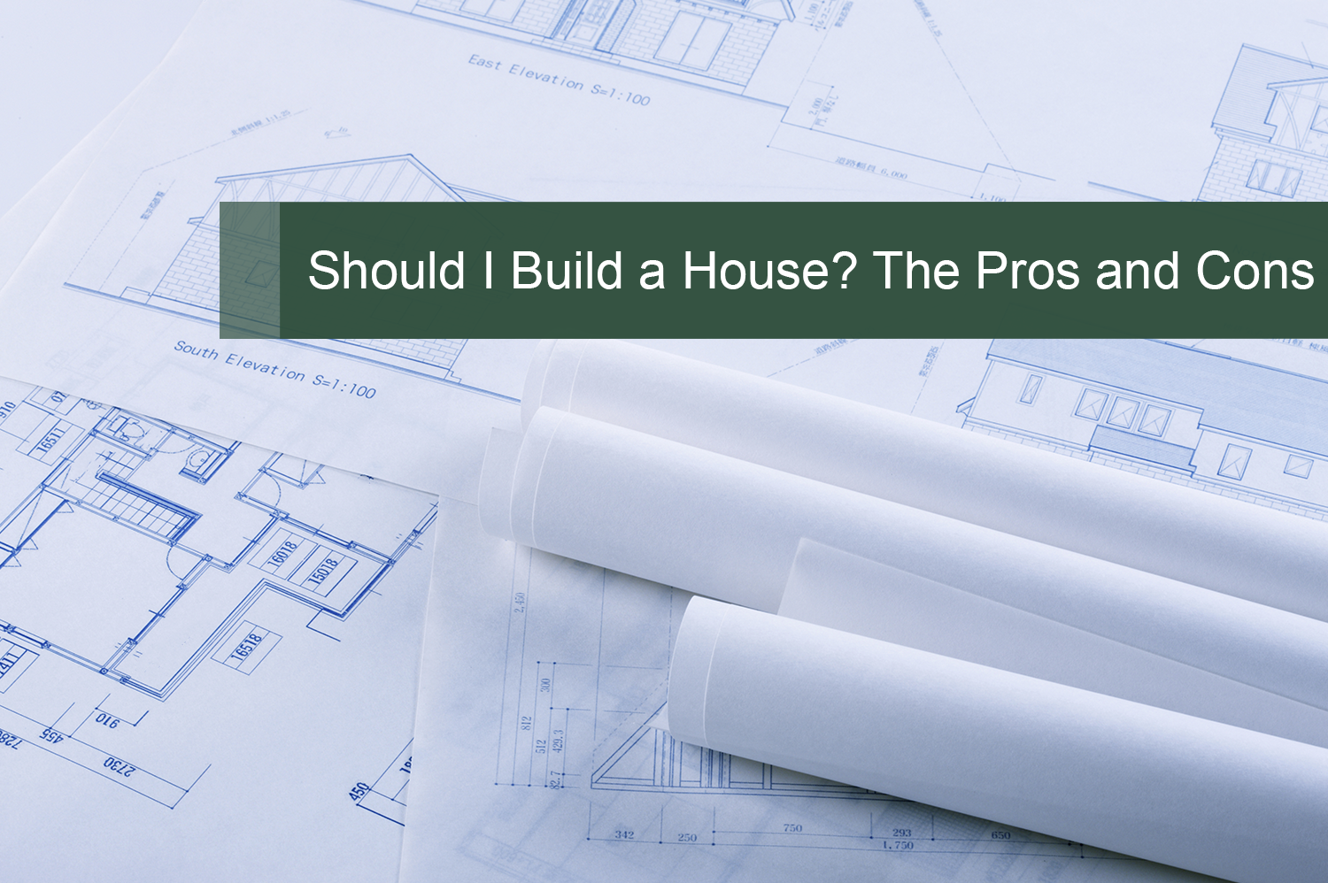 White paper drafts to build a home.
